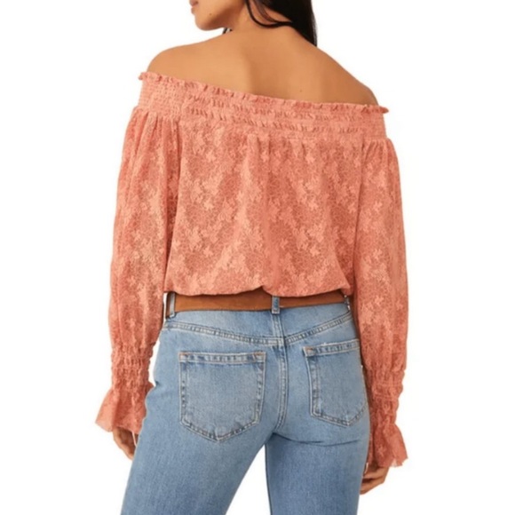 Tops - Free People Lace off shoulder top